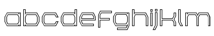 Bretton Outline Font LOWERCASE