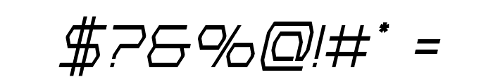 Bretton Semi-Bold Condensed Italic Font OTHER CHARS