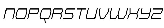Bretton Semi-Bold Condensed Italic Font UPPERCASE