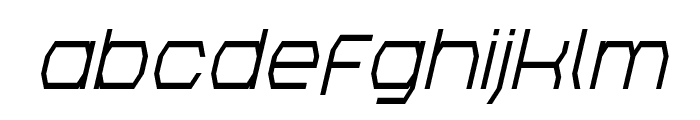 Bretton Semi-Bold Condensed Italic Font LOWERCASE