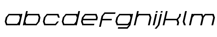 Bretton Semi-Bold Expanded Italic Font LOWERCASE