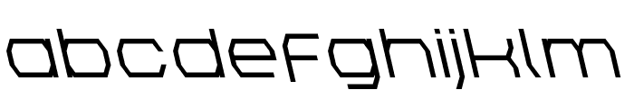 Bretton Semi-Bold Leftalic Font LOWERCASE