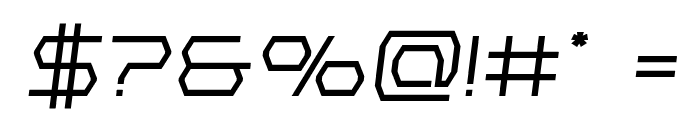 Bretton Semi-Bold Semi-Italic Font OTHER CHARS
