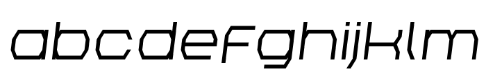 Bretton Semi-Bold Semi-Italic Font LOWERCASE