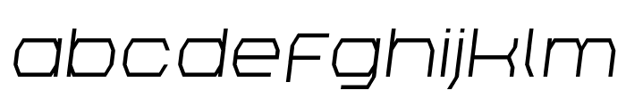 Bretton Semi-Italic Font LOWERCASE