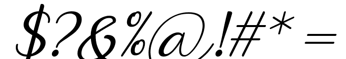 Briany Italic Font OTHER CHARS