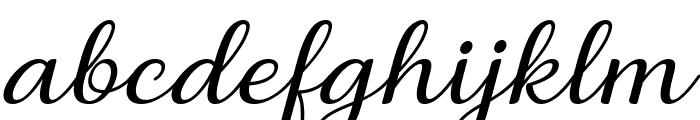Briany Italic Font LOWERCASE