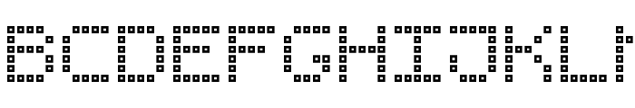 Brick LED-7 Font UPPERCASE