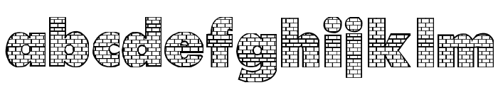 Bricks Font LOWERCASE