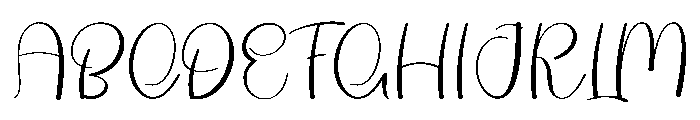 Bride Signature Font UPPERCASE