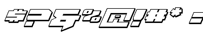 Bridge OFFicer 3D Font OTHER CHARS
