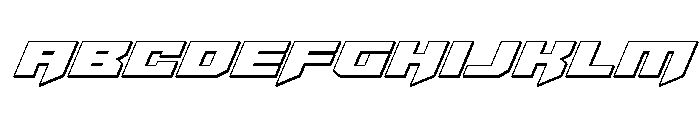 Bridge OFFicer 3D Font UPPERCASE