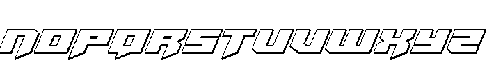Bridge OFFicer 3D Font UPPERCASE