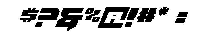 Bridge OFFicer Condensed Font OTHER CHARS