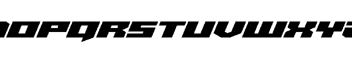 Bridge OFFicer Expanded Font LOWERCASE