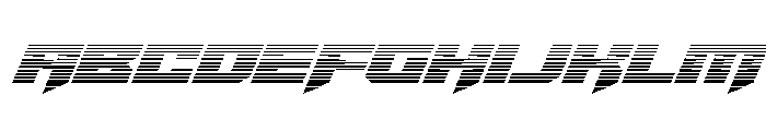 Bridge OFFicer Gradient Font UPPERCASE