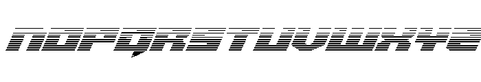 Bridge OFFicer Gradient Font LOWERCASE