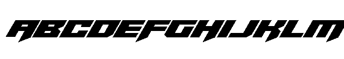 Bridge OFFicer Italic Font UPPERCASE