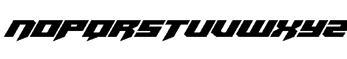 Bridge OFFicer Italic Font UPPERCASE