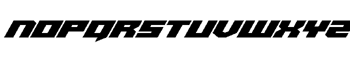 Bridge OFFicer Italic Font LOWERCASE