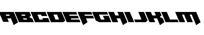 Bridge OFFicer Leftalic Font UPPERCASE