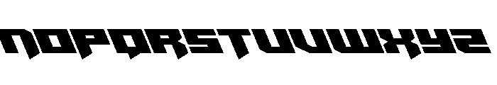 Bridge OFFicer Leftalic Font UPPERCASE