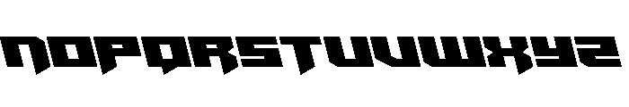 Bridge OFFicer Semi-Leftalic Font UPPERCASE