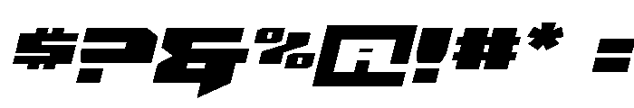Bridge OFFicer Semi-Straight Font OTHER CHARS
