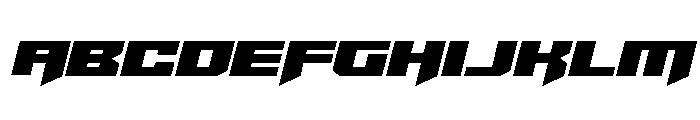 Bridge OFFicer Semi-Straight Font UPPERCASE