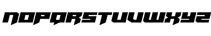 Bridge OFFicer Semi-Straight Font UPPERCASE