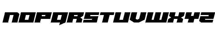 Bridge OFFicer Semi-Straight Font LOWERCASE