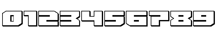 Bridge OFFicer Straight 3D Font OTHER CHARS