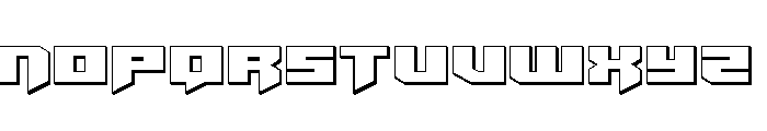 Bridge OFFicer Straight 3D Font UPPERCASE