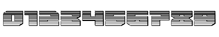 Bridge OFFicer Straight Chrome Font OTHER CHARS