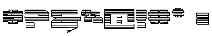 Bridge OFFicer Straight Chrome Font OTHER CHARS
