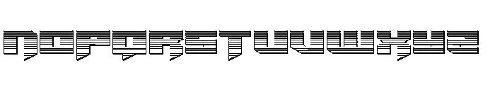 Bridge OFFicer Straight Chrome Font UPPERCASE