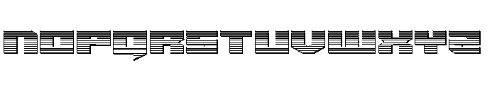 Bridge OFFicer Straight Chrome Font LOWERCASE