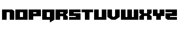 Bridge OFFicer Straight Conden Font LOWERCASE