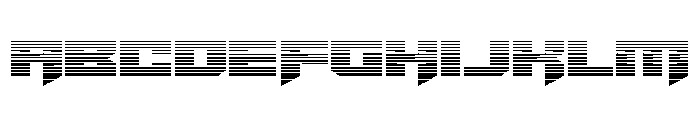 Bridge OFFicer Straight Grad Font UPPERCASE