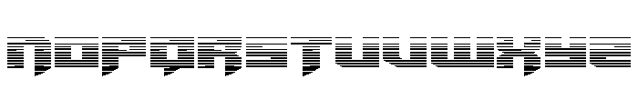 Bridge OFFicer Straight Grad Font UPPERCASE