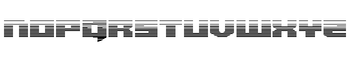 Bridge OFFicer Straight Grad Font LOWERCASE