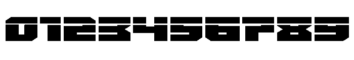 Bridge OFFicer Straight Laser Font OTHER CHARS
