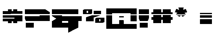 Bridge OFFicer Straight Laser Font OTHER CHARS