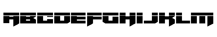 Bridge OFFicer Straight Laser Font UPPERCASE