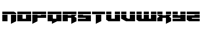 Bridge OFFicer Straight Laser Font UPPERCASE