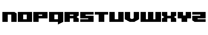 Bridge OFFicer Straight Font LOWERCASE