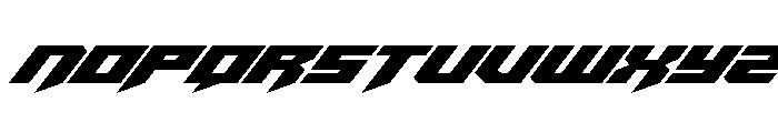 Bridge OFFicer Super-Italic Font UPPERCASE