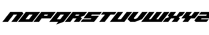 Bridge OFFicer Super-Italic Font LOWERCASE