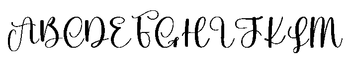 Bridgerton Font UPPERCASE