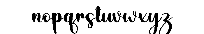 Bridgerton Font LOWERCASE